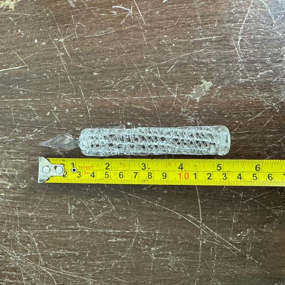 Vintage Blown Spun Glass Single Birthday Candle Keepsake 5 inches tall - Picture 8 of 8